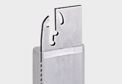 Emballages en plastique pour outils de tronçonnage et de rainurage Solutions d'emballage plastique pour outils de rainurage.