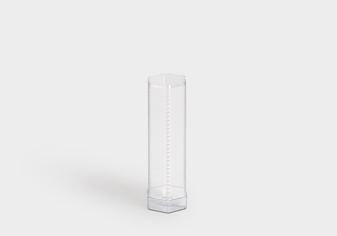 Tube d'emballage Hexpack HexPack : tube d'emballage de protection hexagonal avec réglage de la longueur par cran.